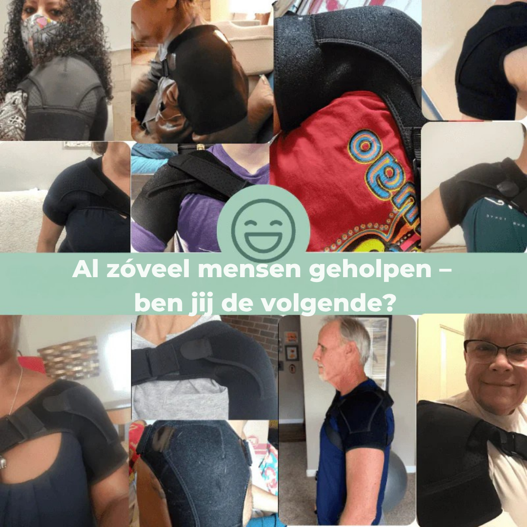 CareFlex™ - Schouderbrace met Compressie – Verlicht Pijn & Ondersteunt Herstel
