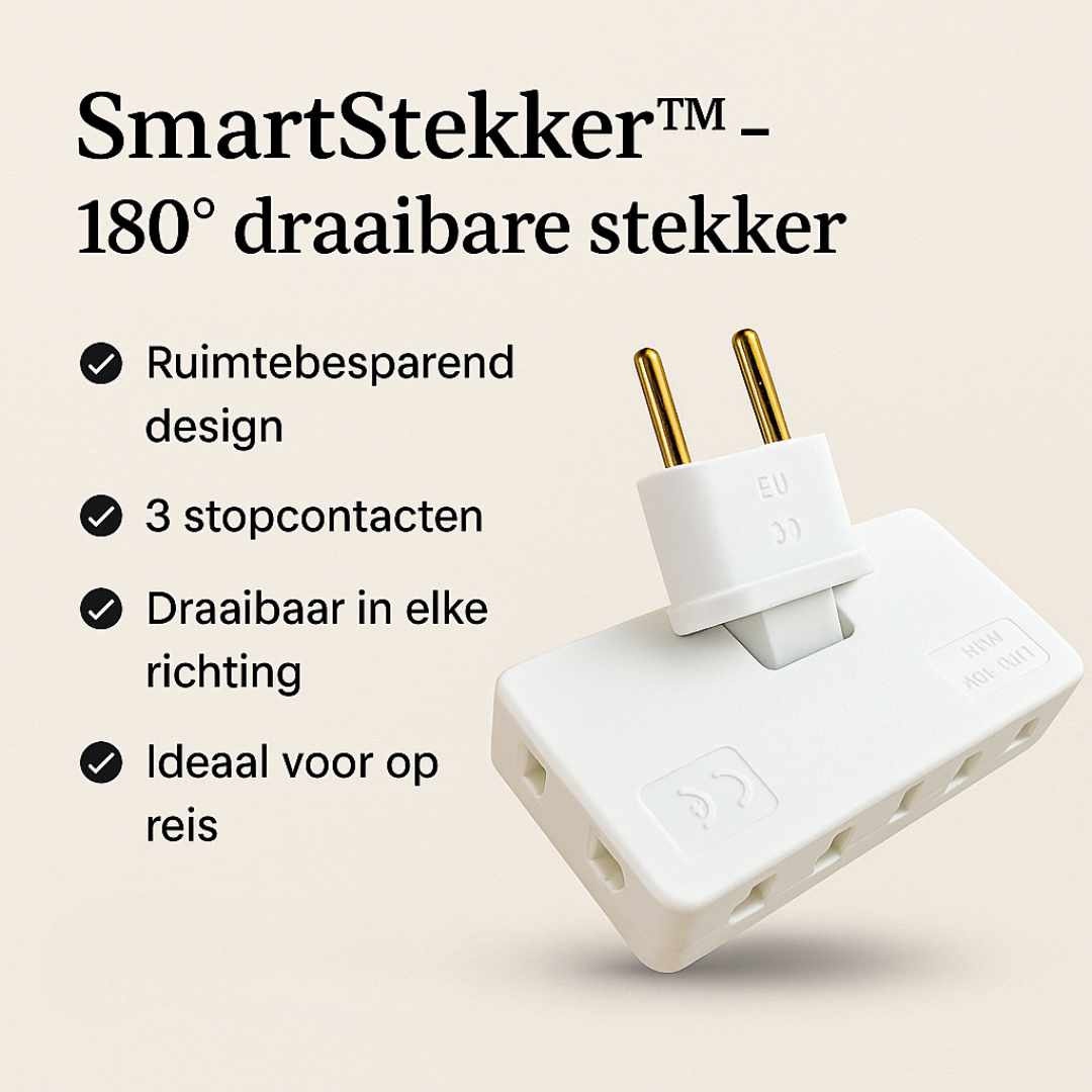 SmartStekker™ - 180° draaibare stekker