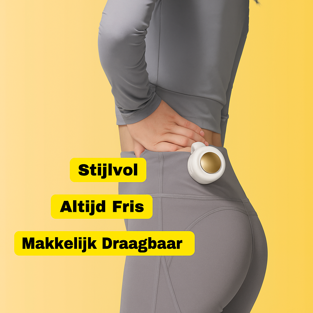 BreezeClip™ | Direct Verkoeling, Altijd Binnen Handbereik