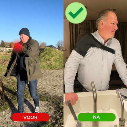 CareFlex™ - Schouderbrace met Compressie – Verlicht Pijn & Ondersteunt Herstel