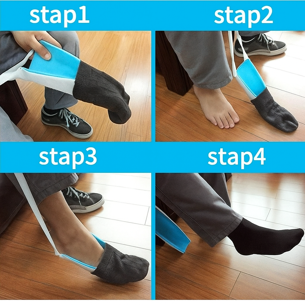 SokHelper™ - Pijnvrij je sokken aan zonder bukken