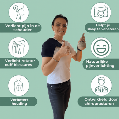 CareFlex™ - Schouderbrace met Compressie – Verlicht Pijn & Ondersteunt Herstel