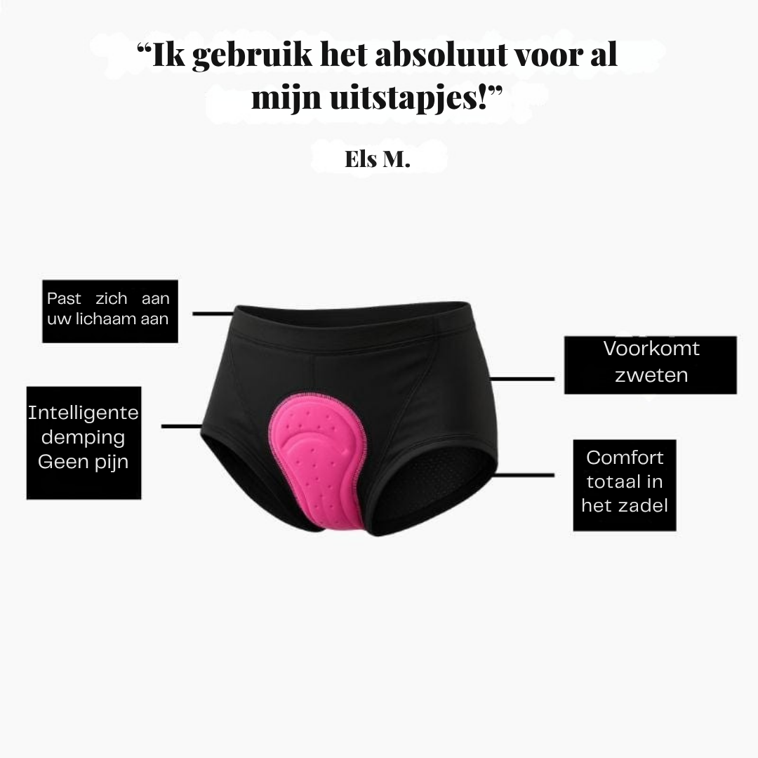GelRide™ V2 -  Gel Vrouwen Brief ontworpen voor onderweg