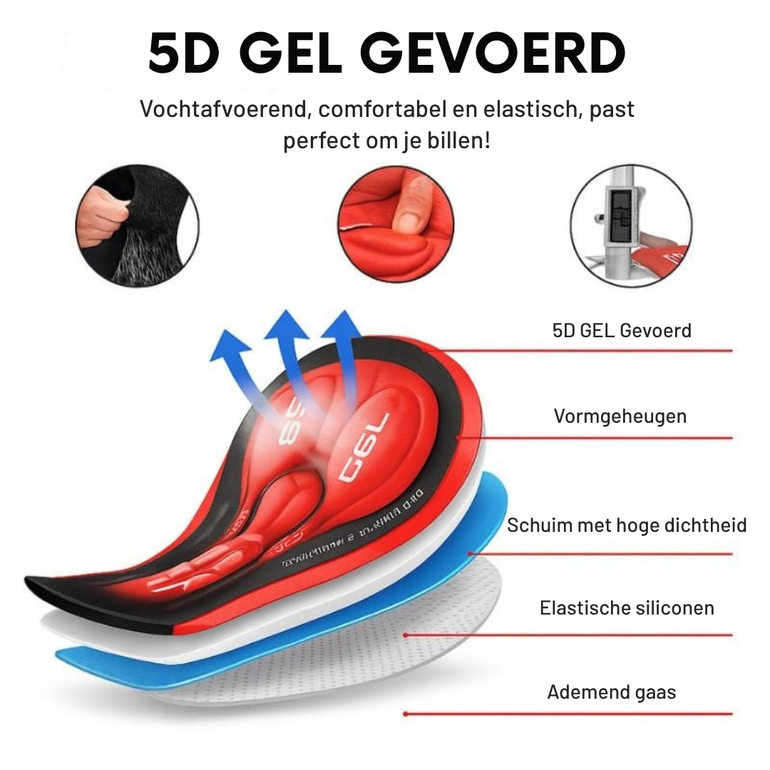 GelRide™ - 5D Gel Herenboxer ontworpen voor onderweg