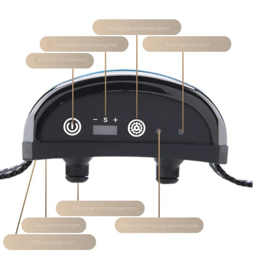 RustBand™ – Pijnloze Blafcontrole met Vibratie - USB Oplaadbaar
