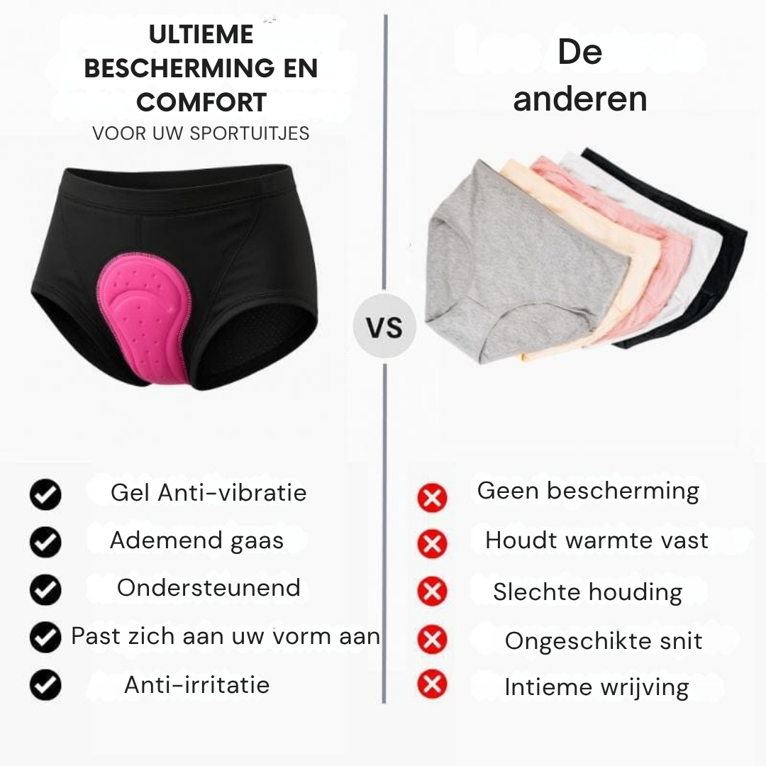 GelRide™ V2 -  Gel Vrouwen Brief ontworpen voor onderweg