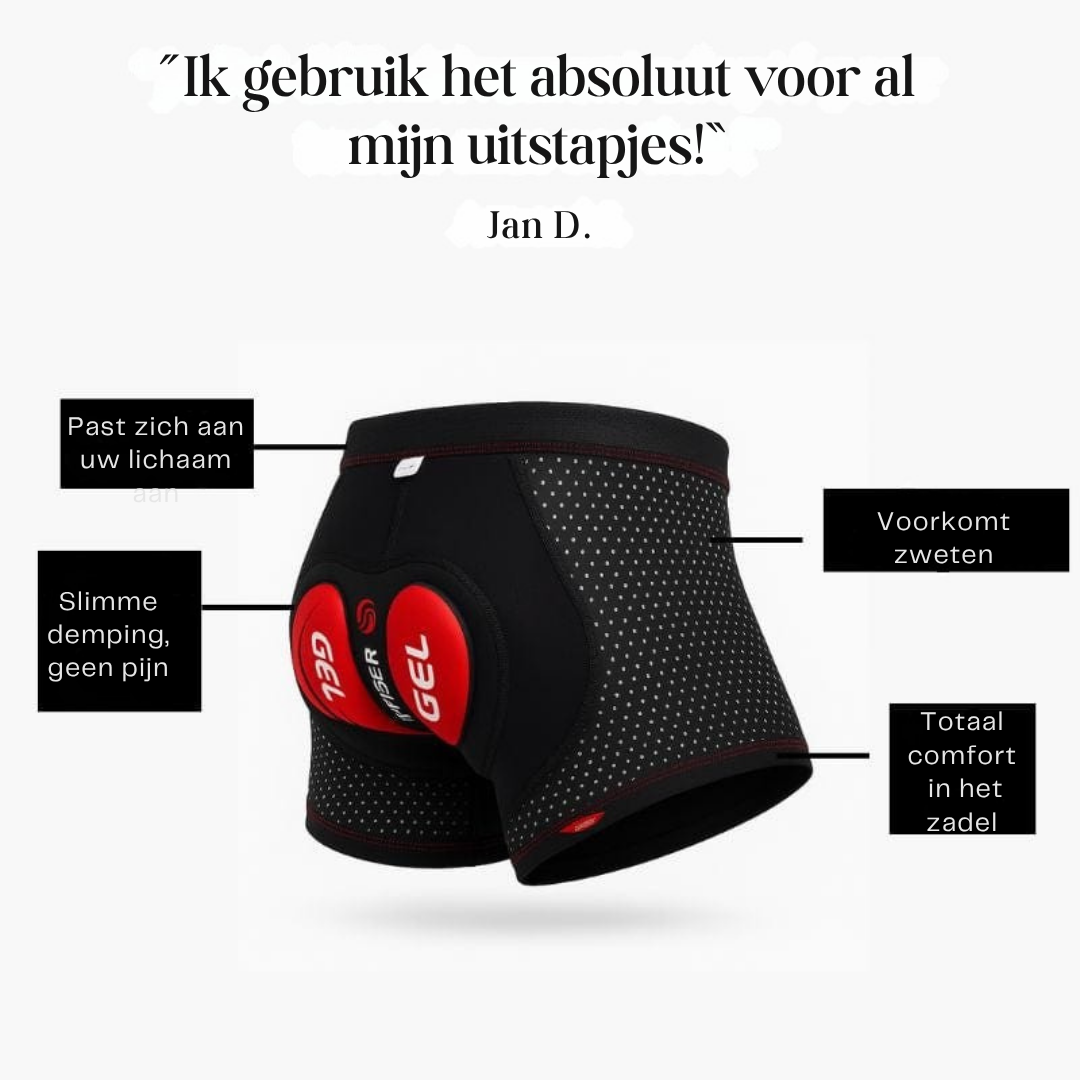 GelRide™ - 5D Gel Herenboxer ontworpen voor onderweg