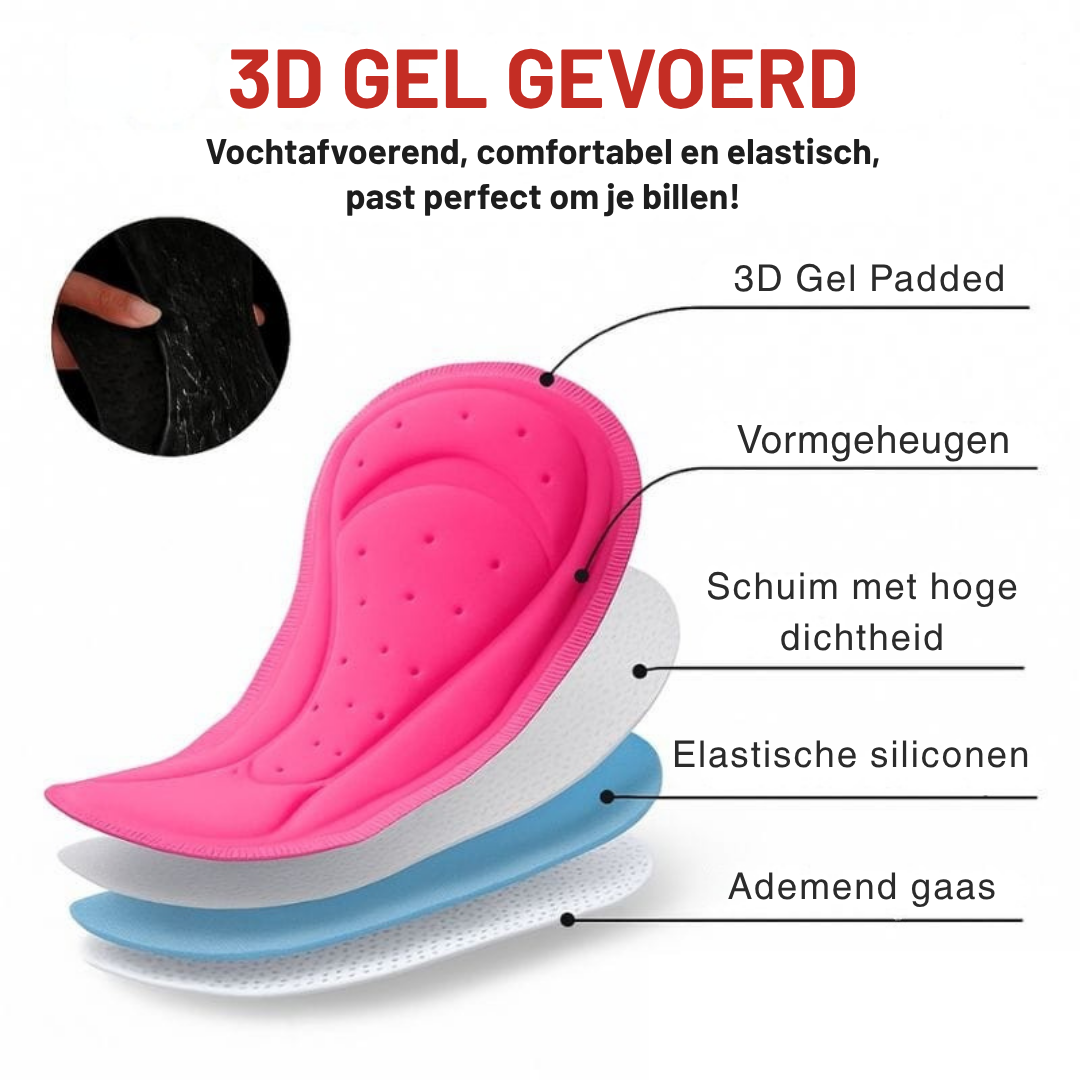 GelRide™ V2 -  Gel Vrouwen Brief ontworpen voor onderweg