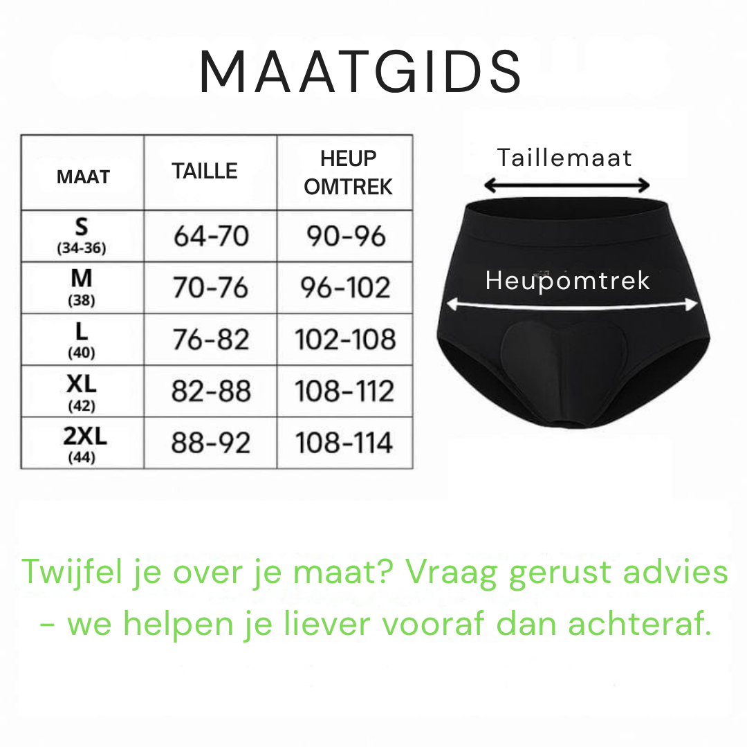 GelRide™ V2 -  Gel Vrouwen Brief ontworpen voor onderweg