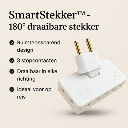 SmartStekker™ - 180° draaibare stekker