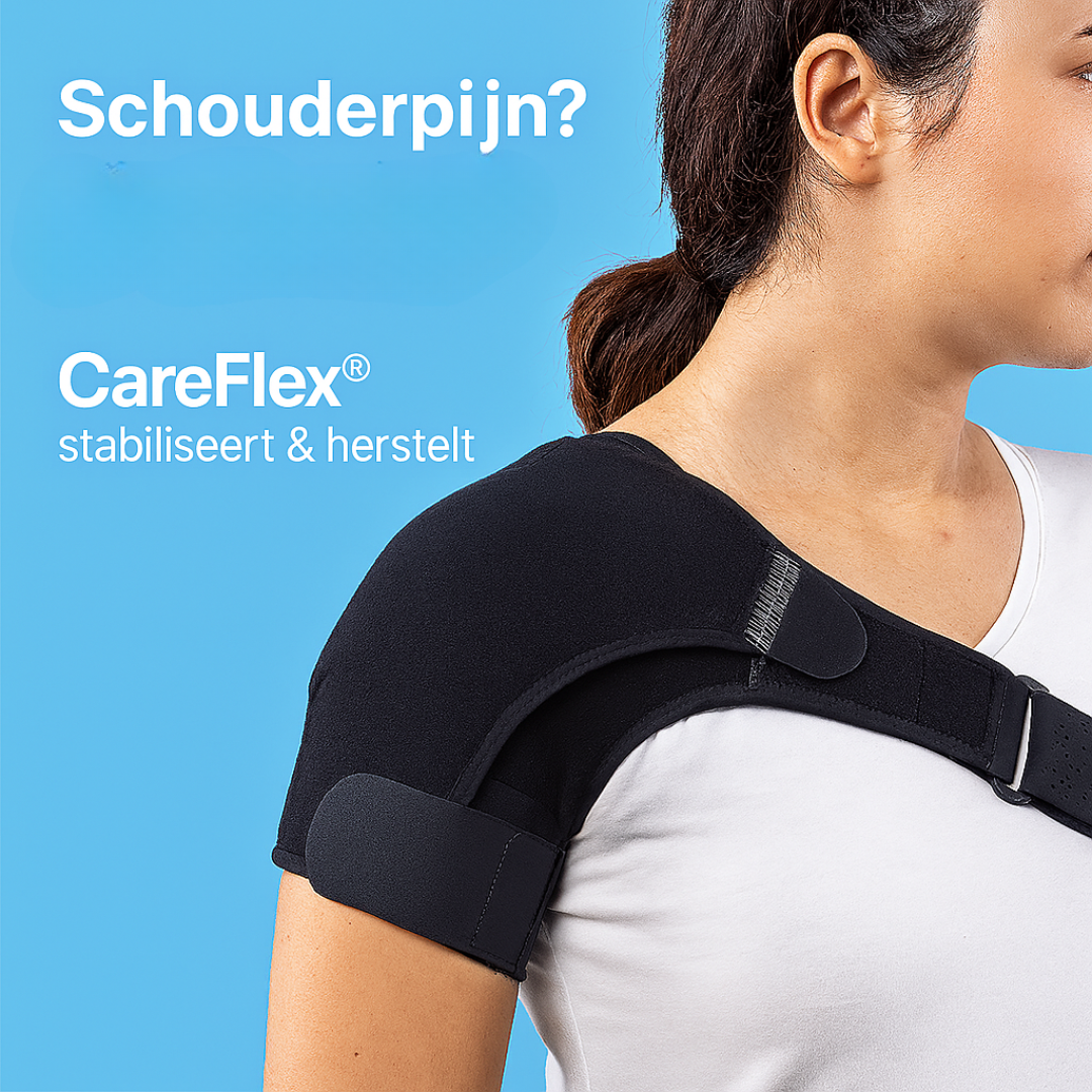 CareFlex™ - Schouderbrace met Compressie – Verlicht Pijn & Ondersteunt Herstel